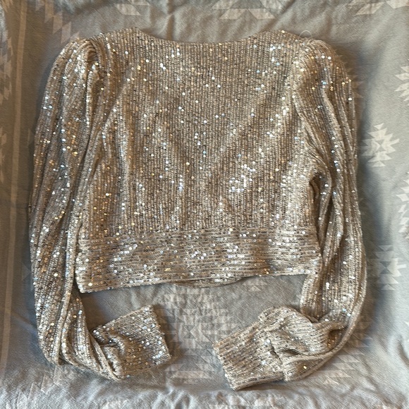 Forever 21 - sequin crop top - Picture 9 of 10